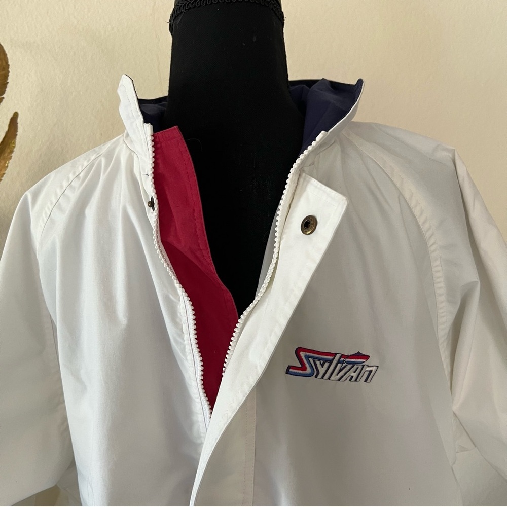 80s/90s Vintage WinnerMate Sportswear Sylvan White Windbreaker - Picture 3 of 10